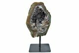 Amethyst Geode On Metal - Uruguay #171919-1